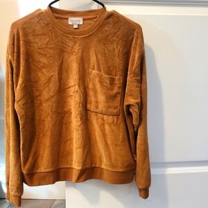 Brixton Womens Tan Crewneck Sweater